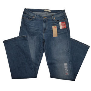 Levi’s 529 Curvy Bootcut Jeans Medium Blue Wash Womens 16x34 NWT